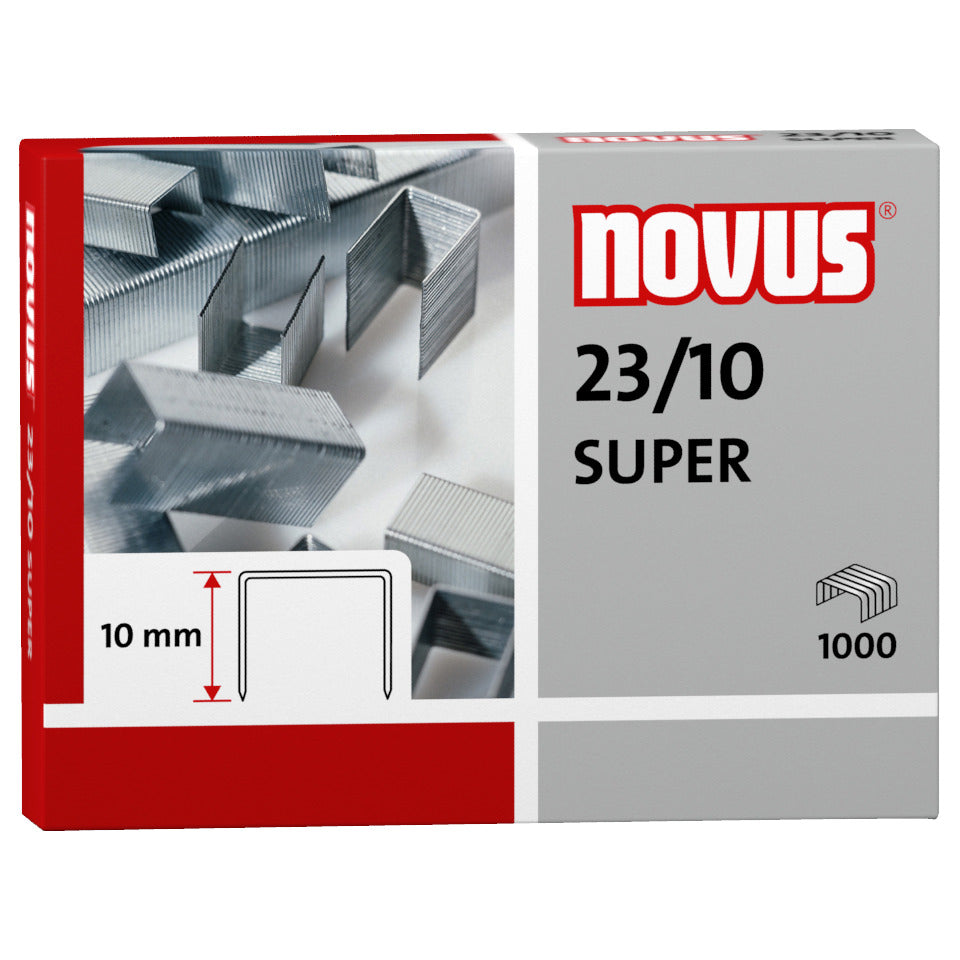 Heftklammern Super, 23/10, 1000 Stück, verzinkt NOVUS 042-0531 NOVUS NV0420531 Verzinkt