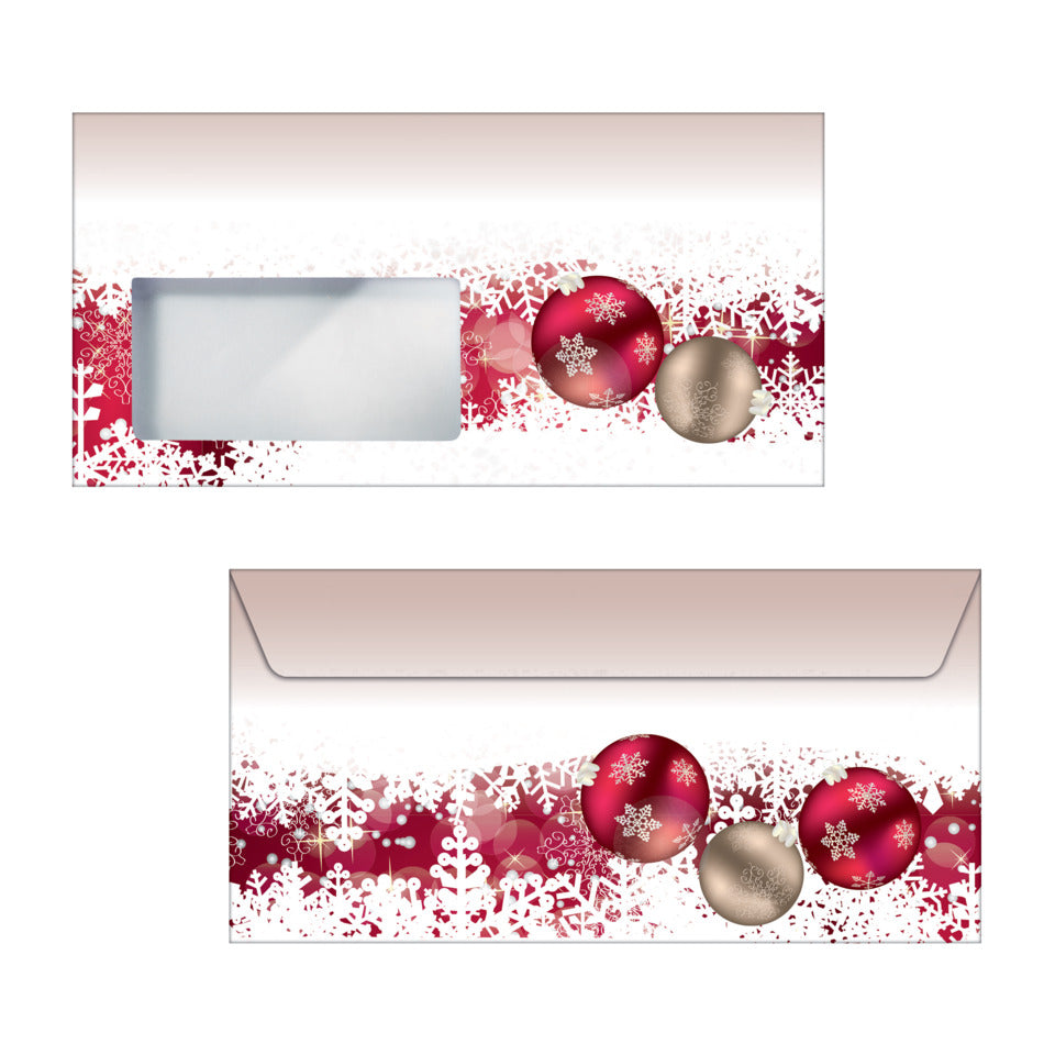 Weihnachtens-Umschlag Frozen, DL, 90g/m², 50 Stück SIGEL DU040 SIGEL DU040 Frozen m.Fenster