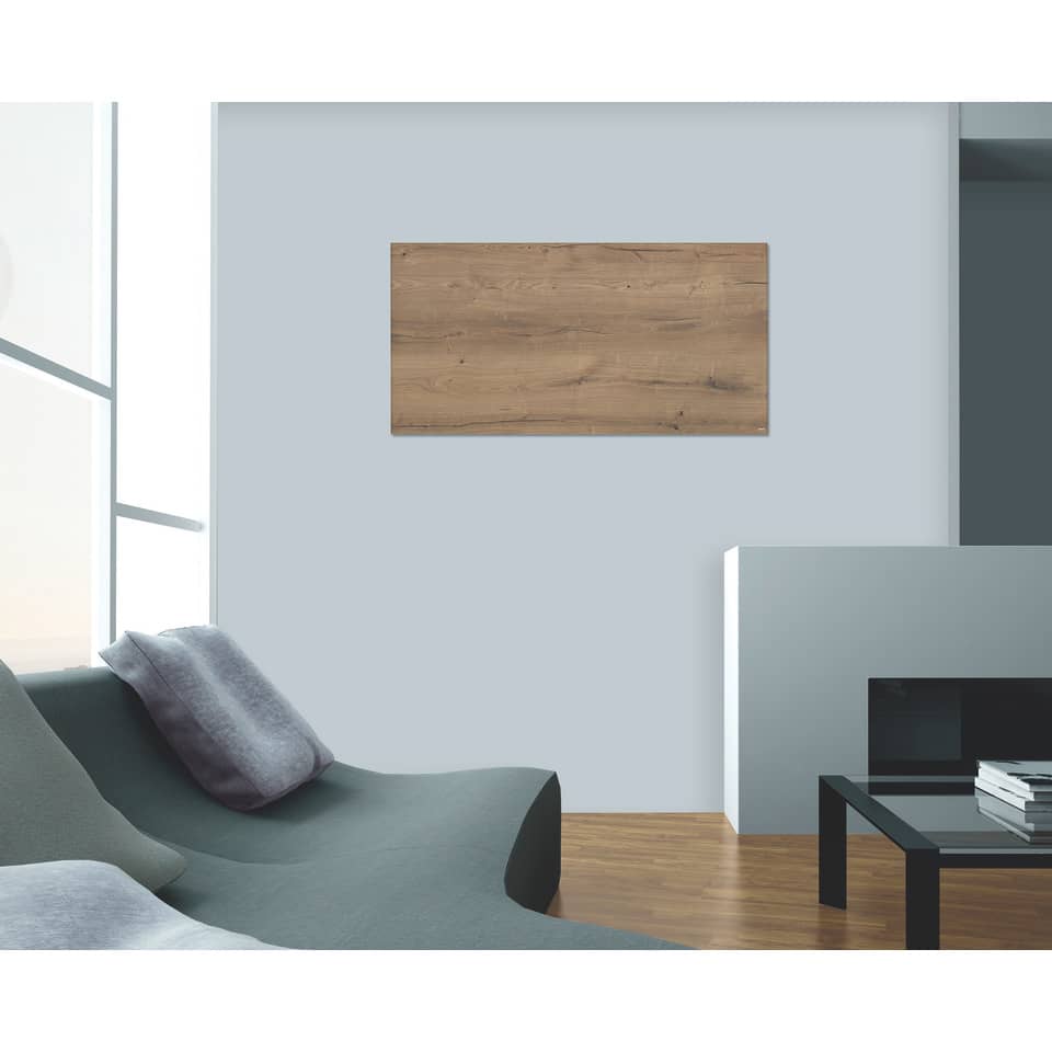 Glas-Magnettafel Artverum, 91x46cm, Design Natural-Wood SIGEL GL258 SIGEL GL258 910x460x15 mm
