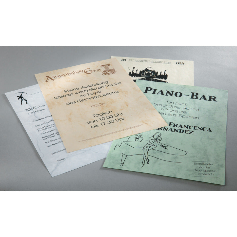 Design Papier Marmor, A4, 90g/m², 25 Blatt, beige SIGEL DP181 SIGEL DP181 Marmor 90g
