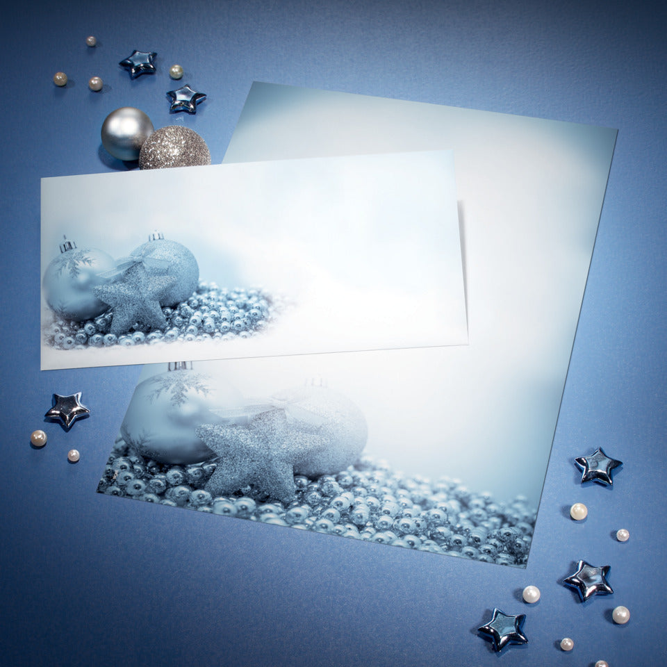 Weihnachts-Briefumschlag Blue Mystery, DIN lang, 90g/m², 50 Stück SIGEL DU081 SIGEL DU081 Blue Mystery
