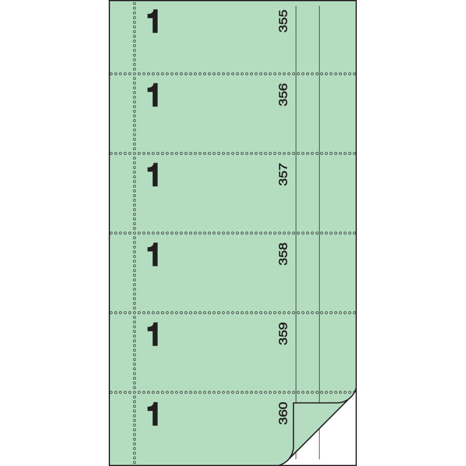 Bonbuch 2 - Blaupapier, 10,5 x 20 cm, 360 Abrisse, hellgrün SIGEL BO001 SIGEL BO001   360 Ab