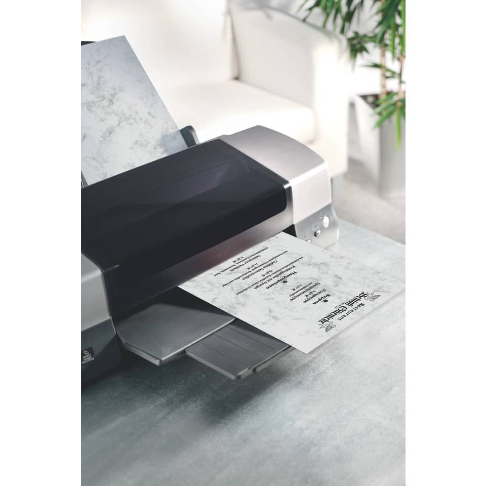 Design Papier Marmor, A4, 90g/m², 100 Blatt, grau SIGEL DP371 SIGEL DP371 Marmor 90g