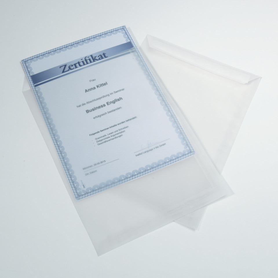Umschlag, C4, 100g/m², 25 Stück, transparent SIGEL DU330 SIGEL DU330 100g