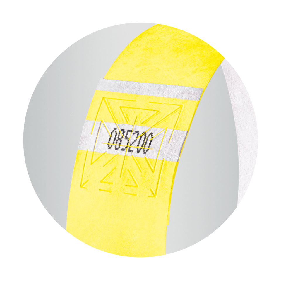 Eintrittskontrollband, 255x25mm, 120 Stück, fluoreszierend gelb SIGEL EB218 SIGEL EB218 255x25mm
