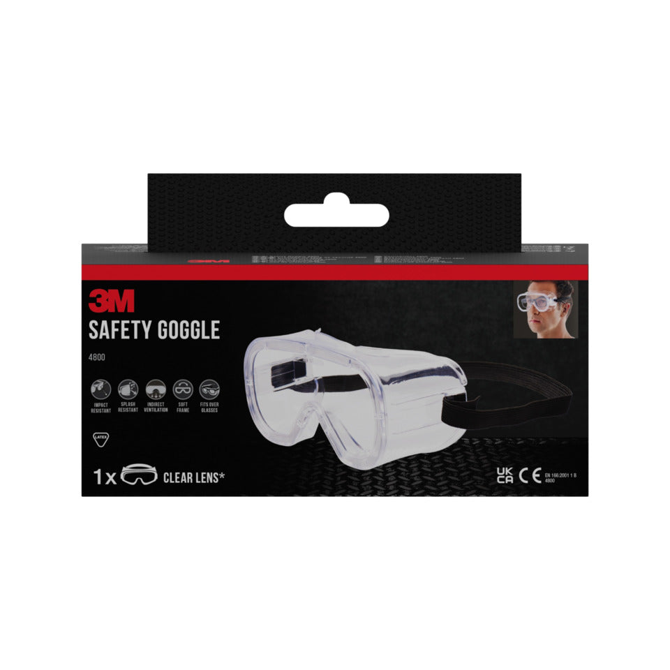 Schutzbrille für Handlackierarbeiten, klar, 1 Stück 3M 4800-1 3M 4800C1