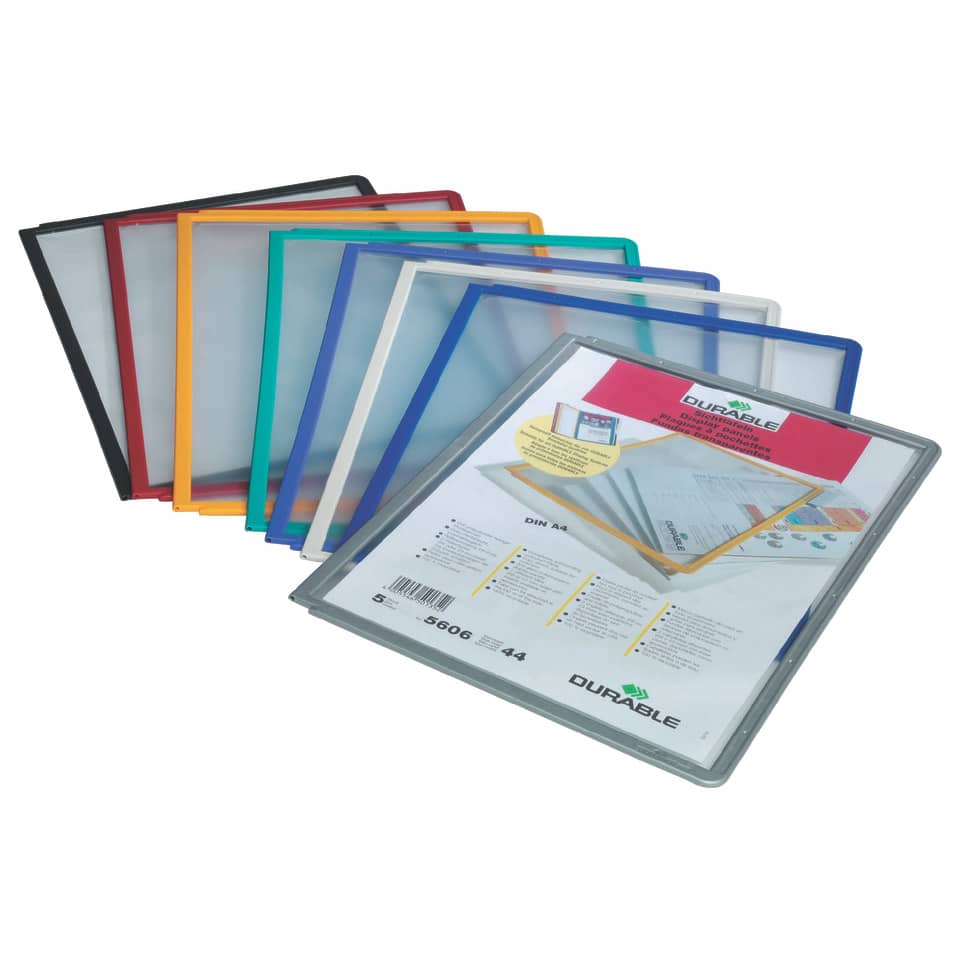 Sichttafel SHERPA® Panel A4, PP, A4, graphit DURABLE 5606 37