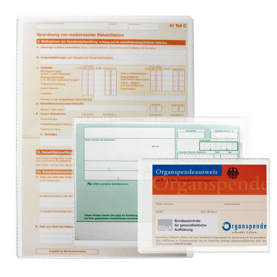 Ausweissteckhülle mit Einreißschutz, A5, dokumentenecht, transparent DURABLE 2132 19