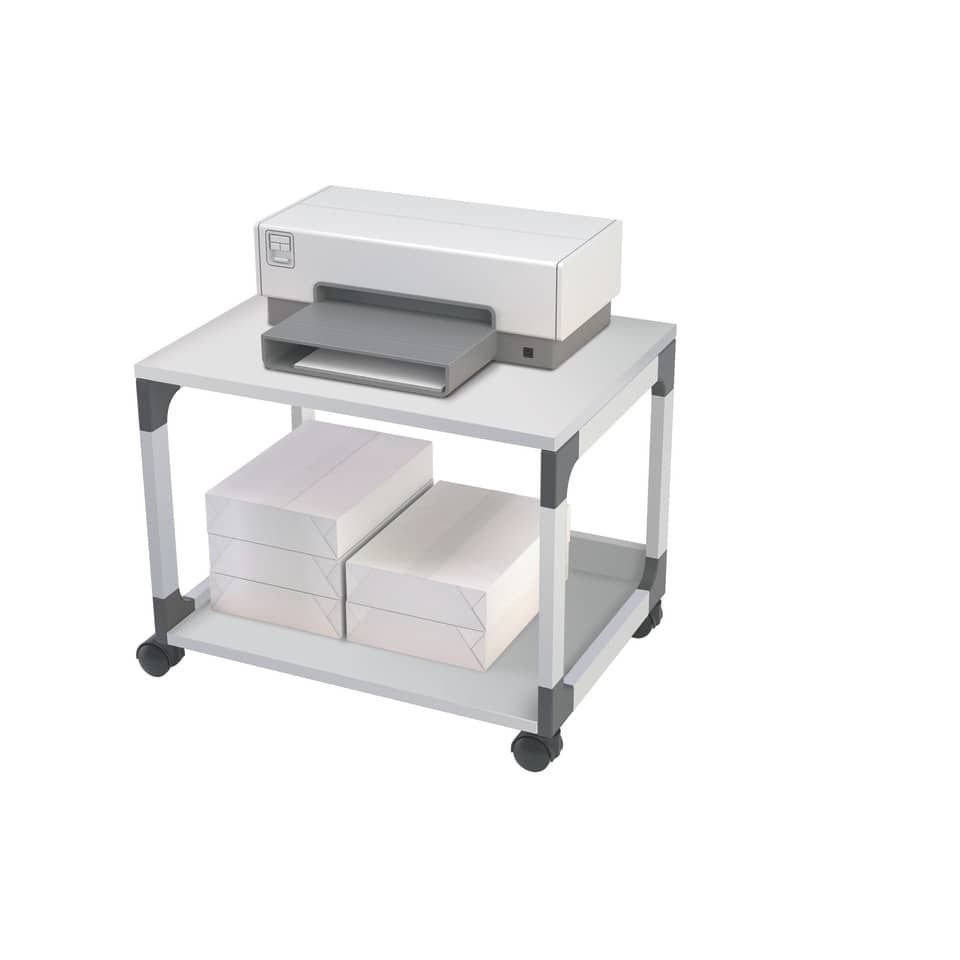 Multifunktions- und Druckerfahrwagen SYSTEM MULTI TROLLEY 48, 2 Böden, grau DURABLE 3710 10 DURABLE 3710 10 MultiTr 48