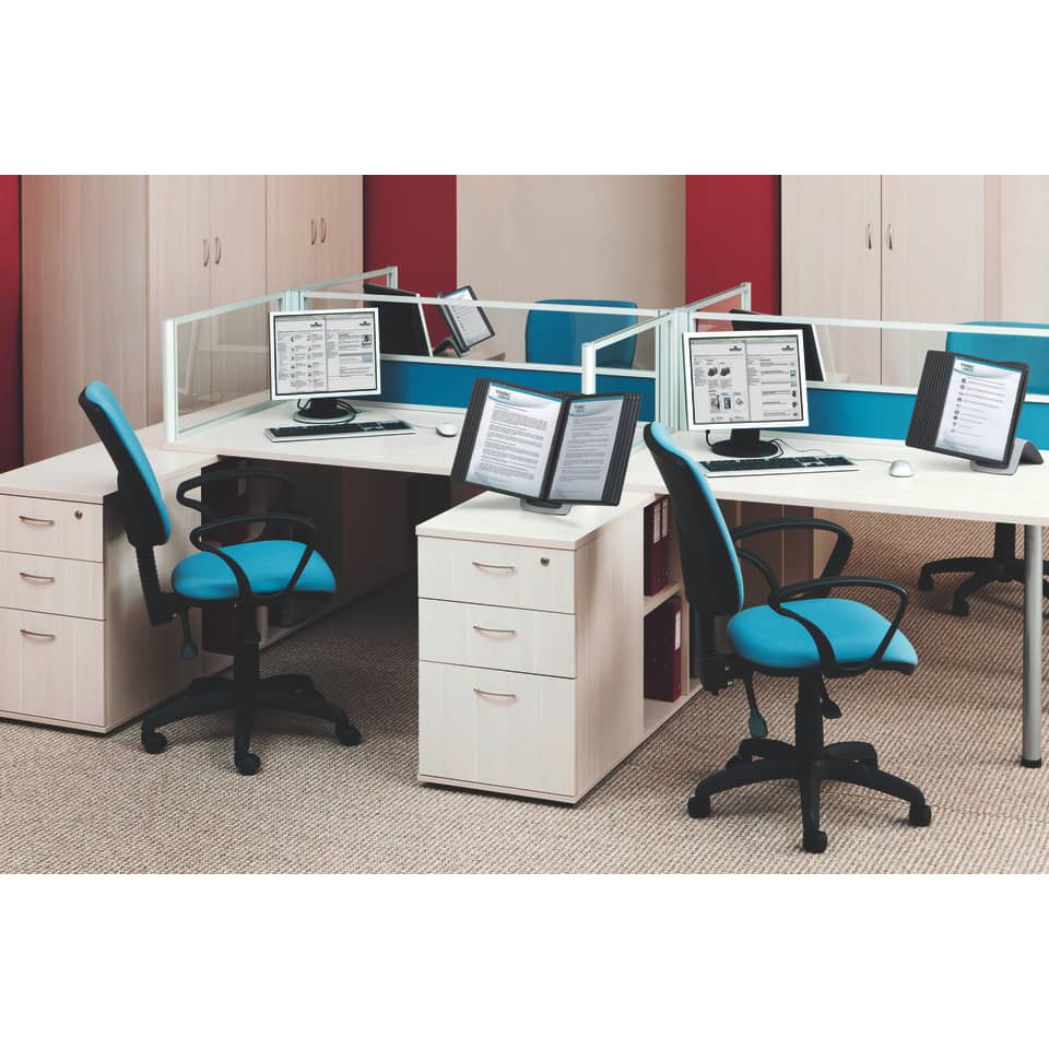 Sichttafelset SHERPA® style table 10, mit 10 Sichttafeln A4, schwarz/grau DURABLE 5855 01 DURABLE 5855 01 SHERPA®