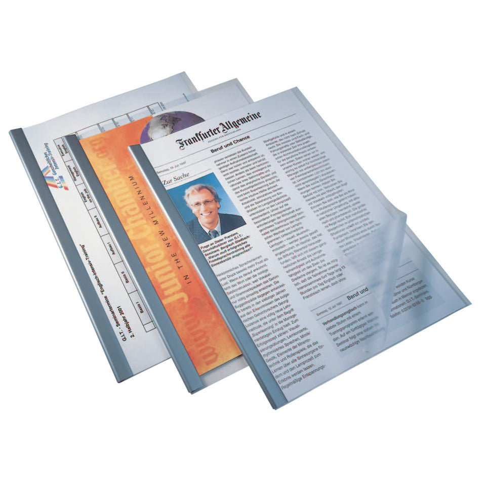 Klemmschiene A4, 60 Blatt, transparent, 100 Stück DURABLE 2901 19 DURABLE 2901 19 A4