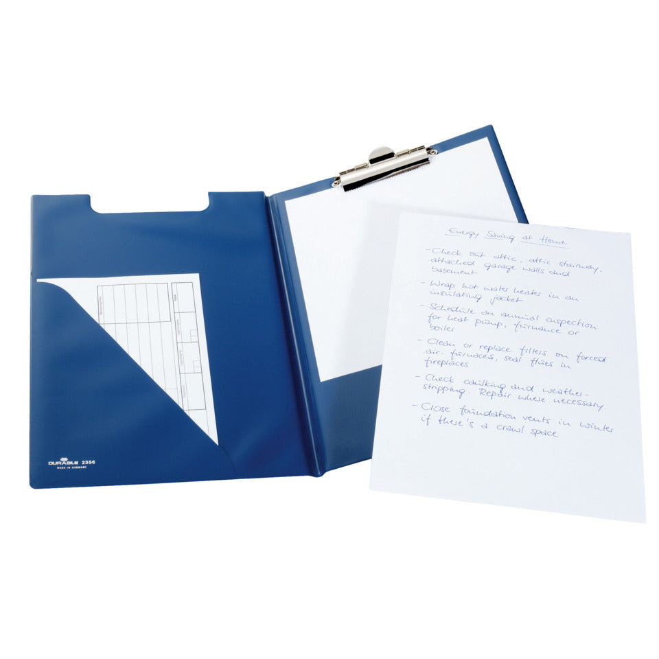 Klemmbrettmappe, A4, Plastik, blau DURABLE 2355 06