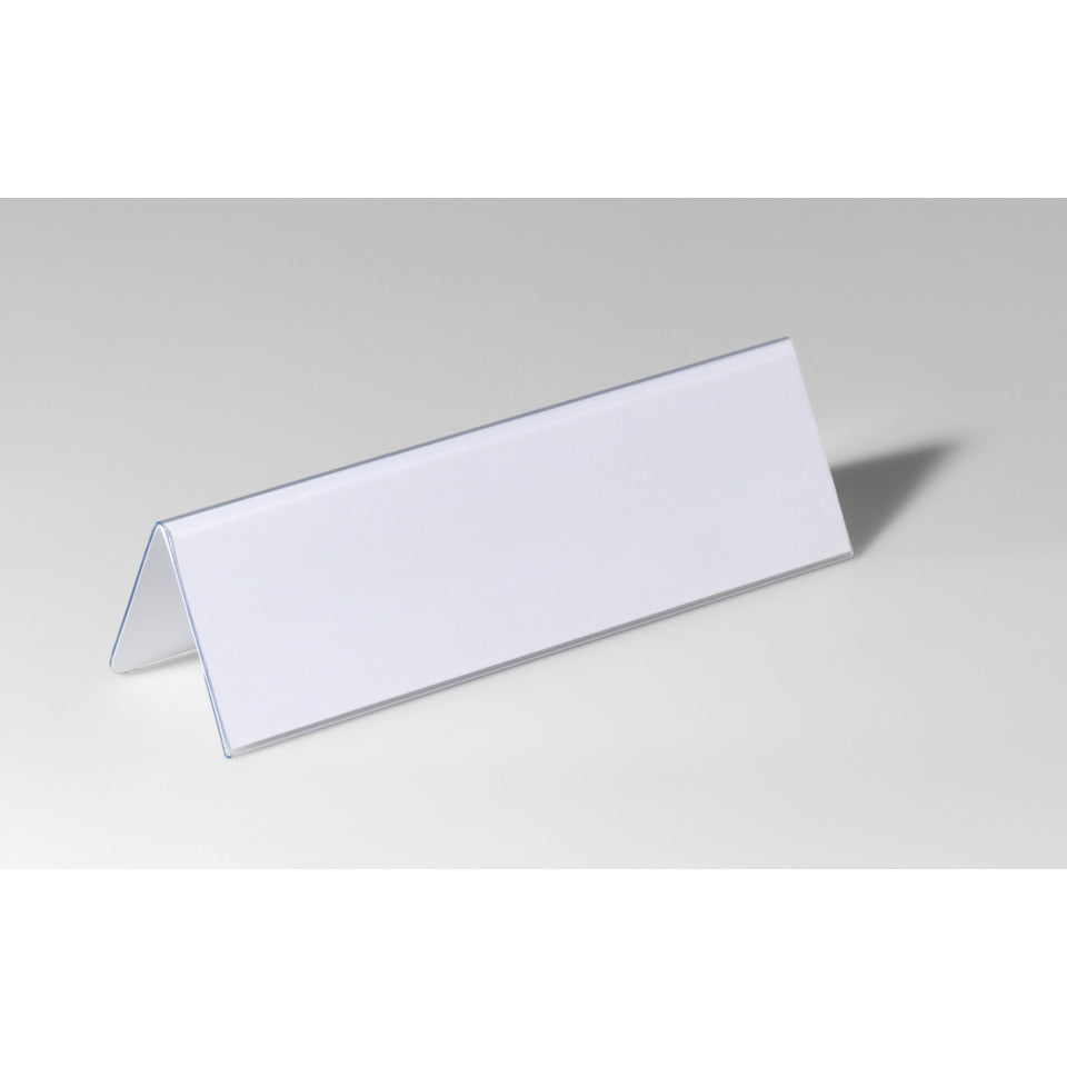 Tischnamensschild, 122x210mm, 25 Stück, transparent DURABLE 8052 19 DURABLE 8052 19 122x210mm