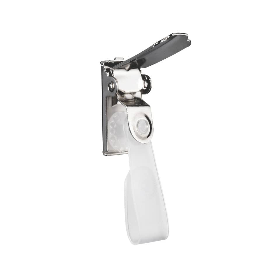 Kartenhalterclip für Namensschild, drehbar, 25 Stück, silber DURABLE 8103 26 DURABLE 8103 26 drehbar