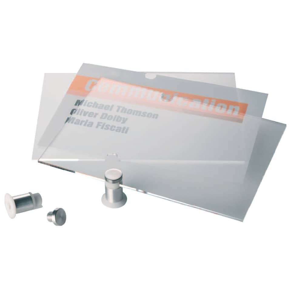 Türschild Crystal Sign, 210x148mm, transparent DURABLE 4823 19 DURABLE 4823 19 210x148mm