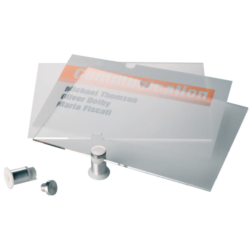 Türschild Crystal Sign, 148x148mm, transparent DURABLE 4822 19 DURABLE 4822 19 148x148mm