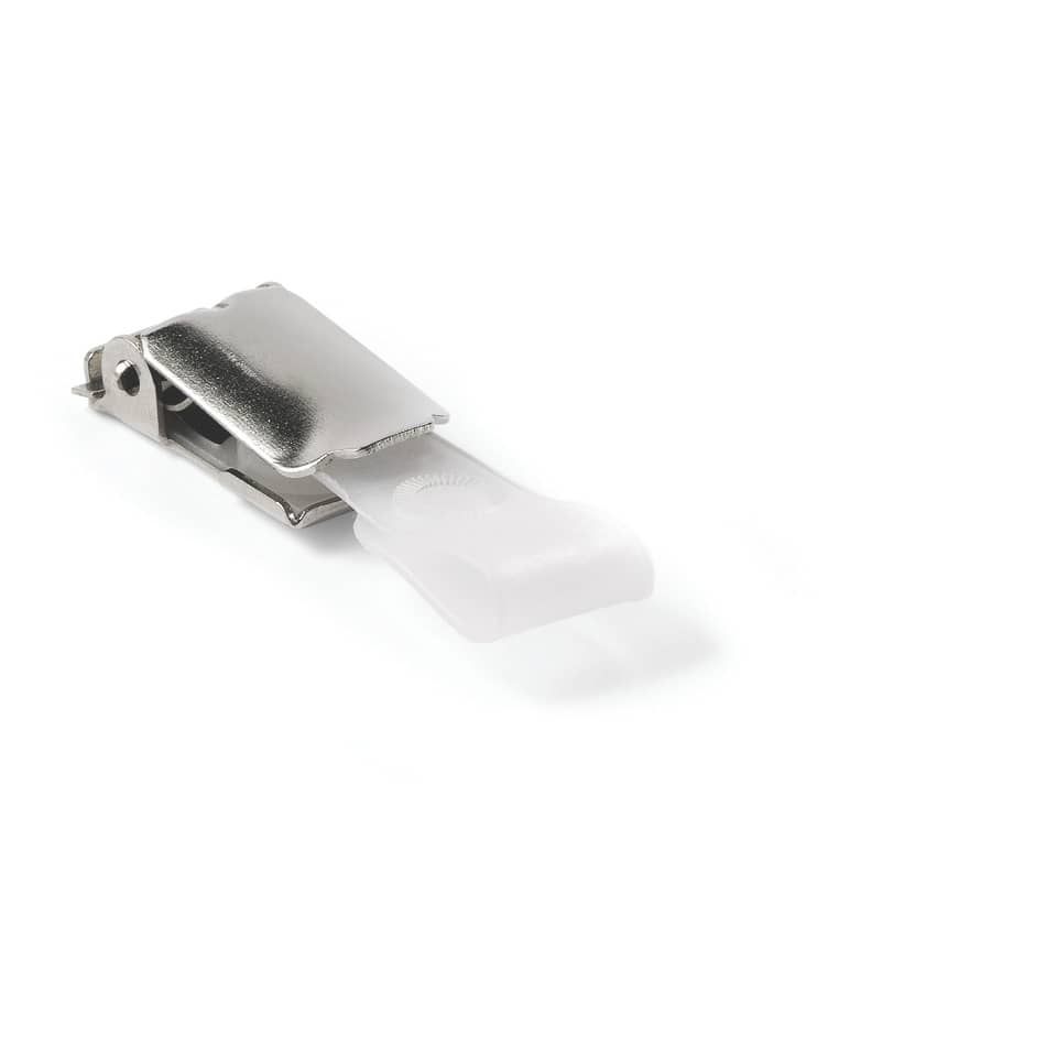 Kartenhalterclip für Namensschild, drehbar, 25 Stück, silber DURABLE 8103 26 DURABLE 8103 26 drehbar