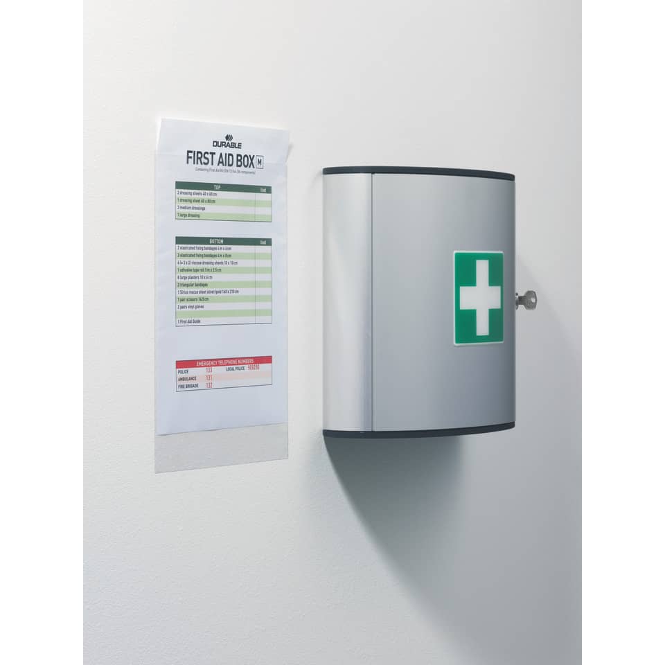 Selbstklebetasche POCKETFIX®, 210x297mm, oben offen, transparent   3 Stück DURABLE 8095 19 DURABLE 8095 19  3ST Pocketfix
