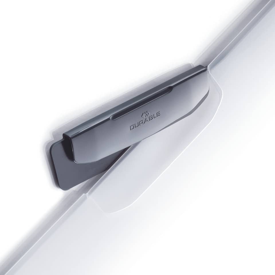 Klemm-Mappe DURASWING®, PP, 30 Blatt, tranzparent-graphit DURABLE 2290 37