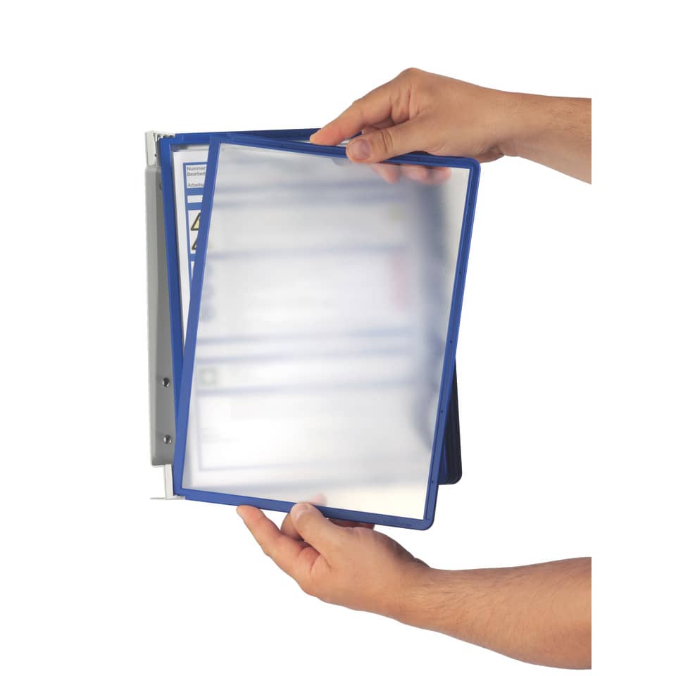 Sichttafelwandhalter VARIO® WALL 5, inkl. 5 Sichttafeln in d.blau, 265 x 345 mm DURABLE 5551 07 DURABLE 5551 07 Vario Wall 5