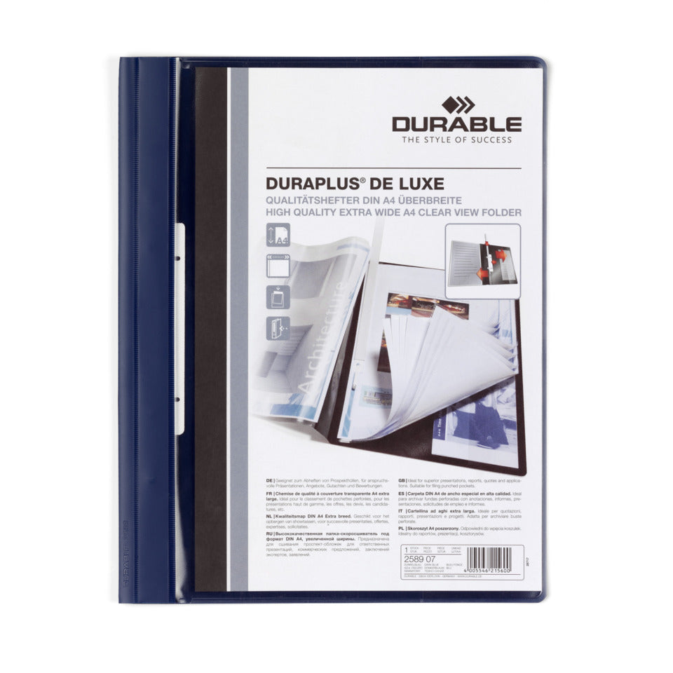 Angebotshefter Duraplus® de Luxe, A4, dunkelblau DURABLE 2589 07 DURABLE 2589 07 Panorama
