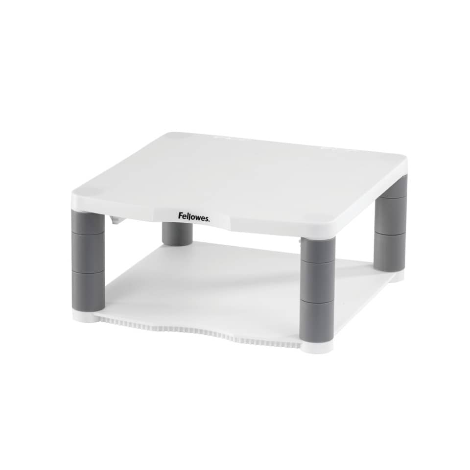 Monitorständer Premium, höhenverstellbar, Kunststoff, weiß/grau FELLOWES 91717