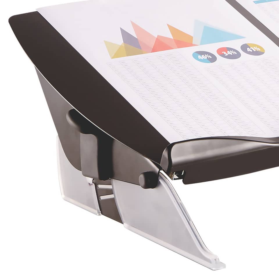 Dokumentenhalter/Schreibunterlage flexibel Easy Glide(TM), schwarz/grau FELLOWES 8210001 FELLOWES 8210001 Easy Glide