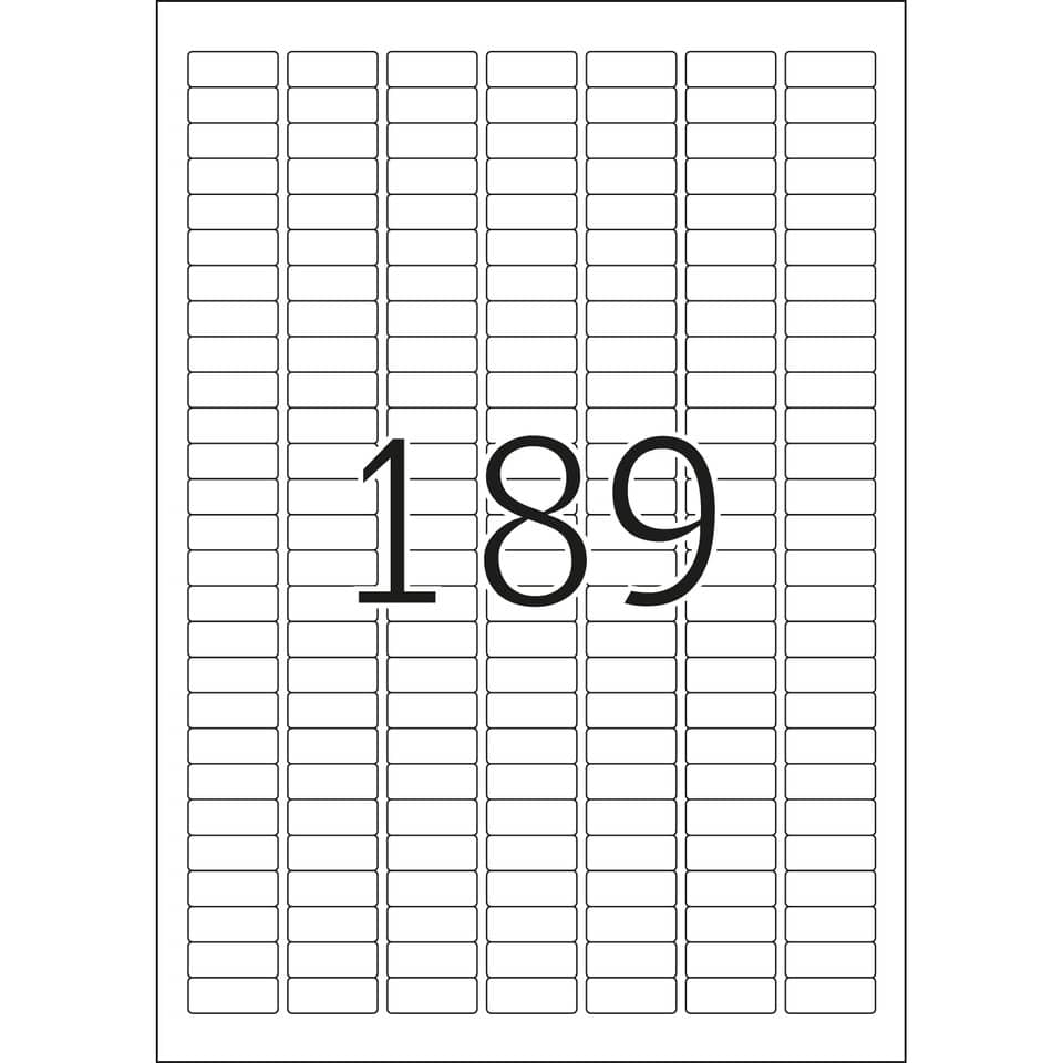 Typenschild-Etiketten extra stark, 10x25mm, wetterfest, 4725 Stück, silber HERMA 4220 HERMA 4220 Typensch.