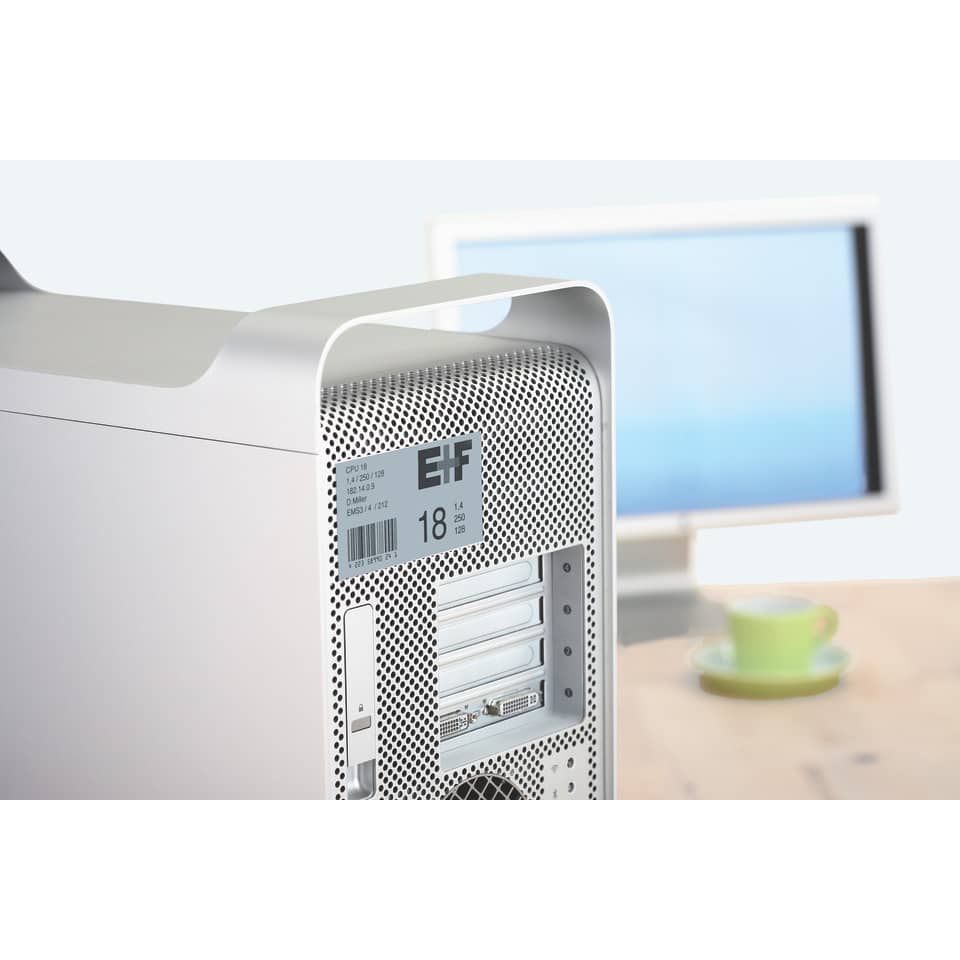 Typenschild-Etiketten extra stark, 45,7x21,2mm, wetterfest, 1200 Stück, silber HERMA 4221 HERMA 4221 wetterf. 1200 St. extra stark