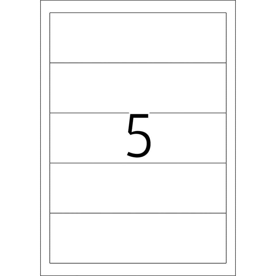 Ordnerrücken-Einsteckschild, 54 x 190 mm, breit/kurz, 125 Stück, weiß HERMA 5032 HERMA 5032 breit/kurz  nicht klebend