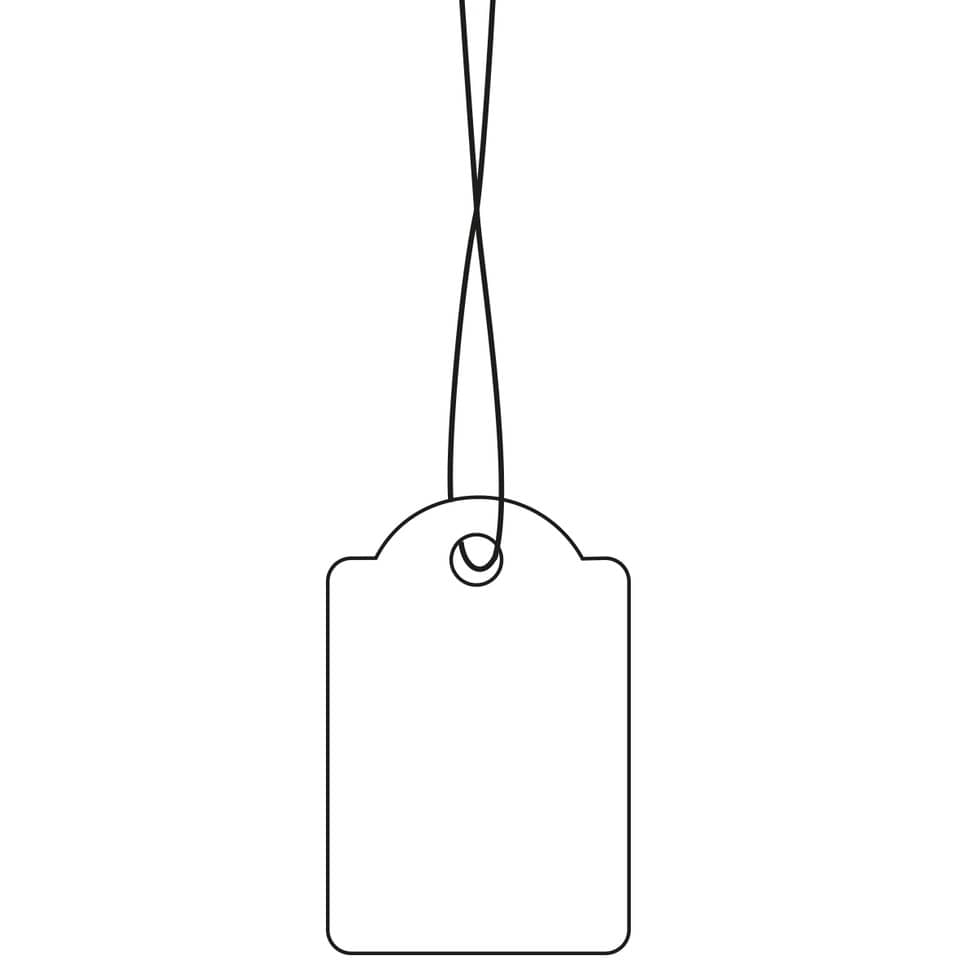 Hängeetiketten mit weißem Faden, 25x38mm, 1000 Stück HERMA 6925 HERMA 6925 m. weißem Faden 1000 Stück