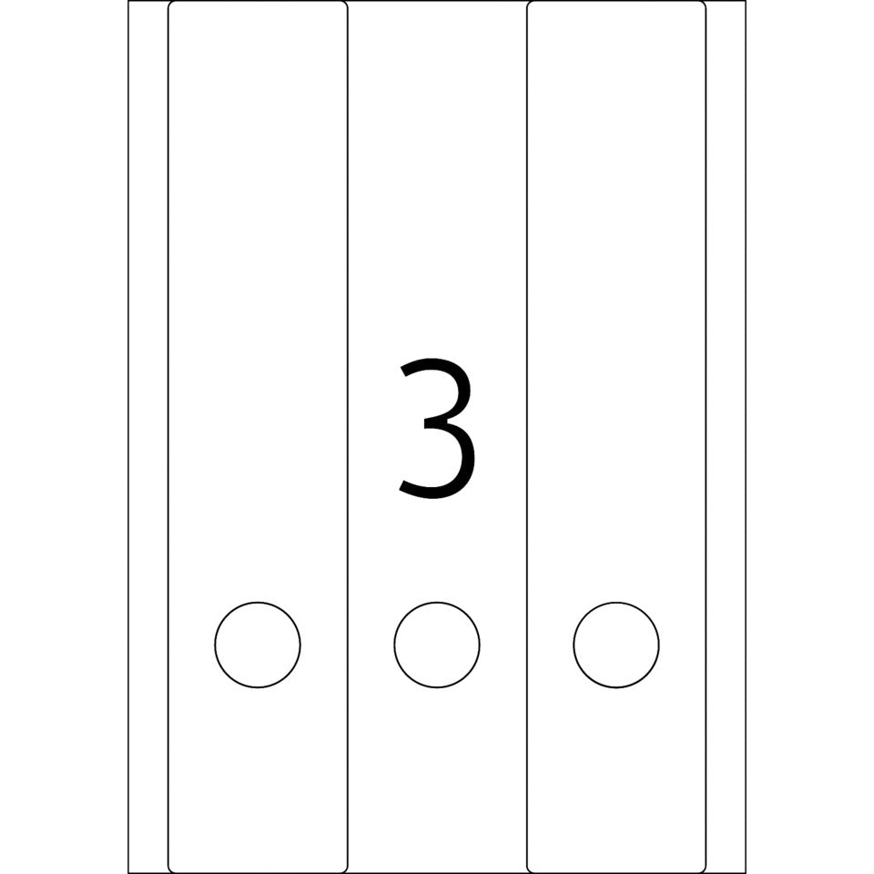 Ordnerrückenschild permanent, 61 x 297 mm, breit/lang, 60 
Stück, rot HERMA 5137 HERMA 5137 Besorgung