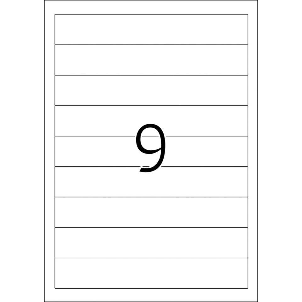 Ordnerrücken-Einsteckschild, 30 x 190 mm, schmal/kurz, 225 Stück, weiß HERMA 5122 HERMA 5122  schmal/kurz  nicht klebend