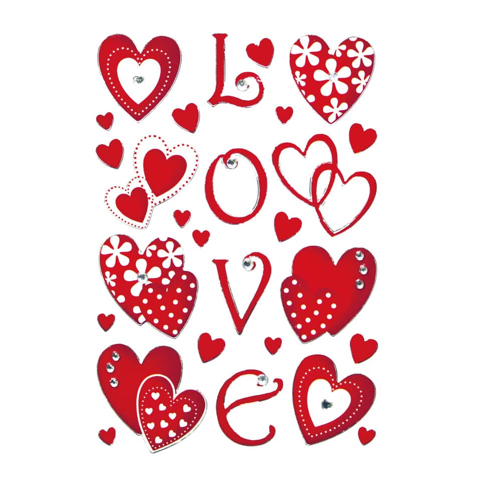 Sticker Love, Jewel, 12 Stück HERMA 6287 HERMA 6287 Jewel Magicsticker