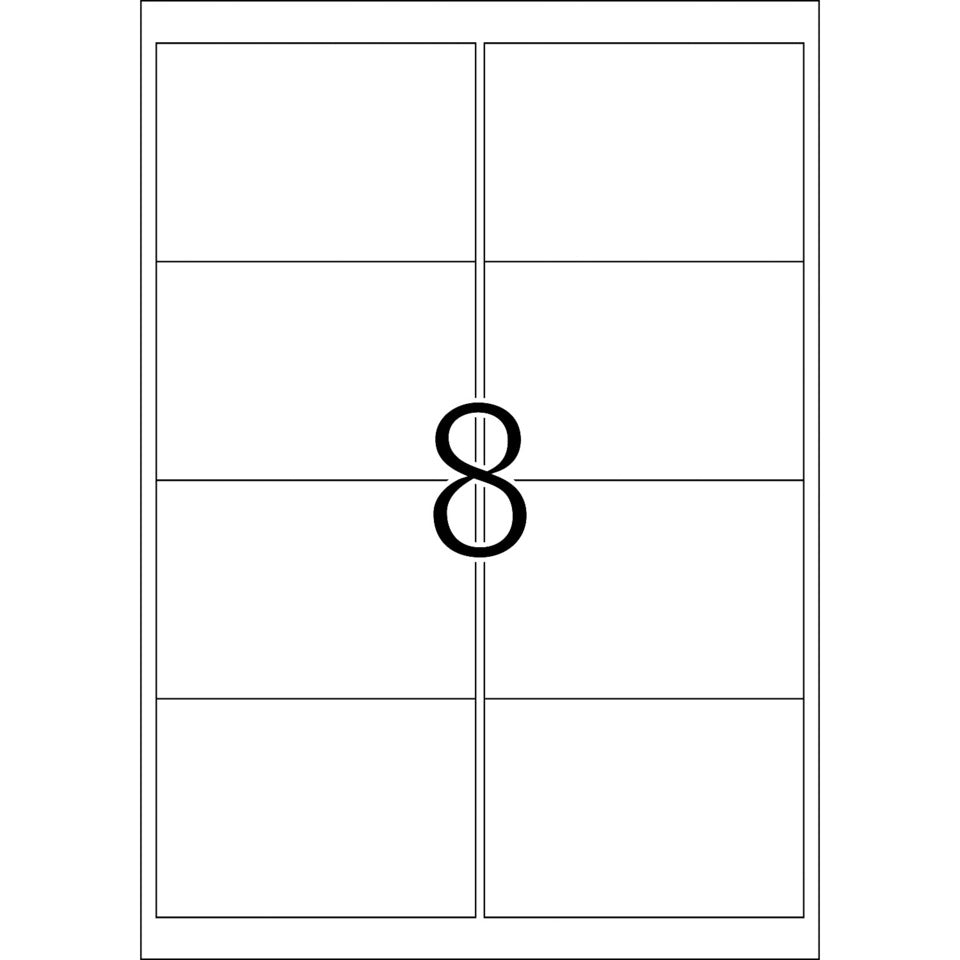 Universaletiketten stark haftend, 99,1x67,7mm, wetterfest, 200 Stück, weiß HERMA 8331 HERMA 8331 wetterfest  25x8St