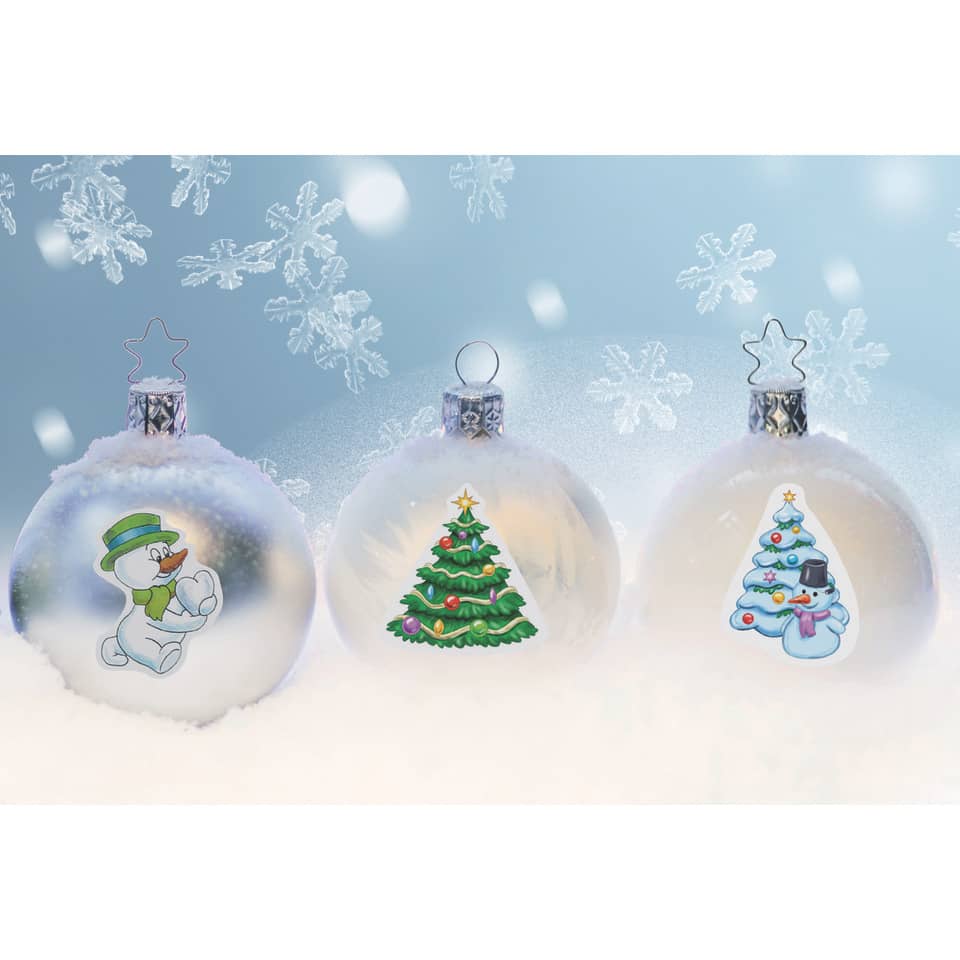 Sticker Schneemänner, 9 Stück HERMA 3216 HERMA 3216 Decorsticker Weihnachten