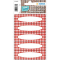 Küchenetiketten Vichy-Karo, 84x120mm, 20 Stück, rot HERMA 3639 HERMA 3639 Schriftfeld oval  20 Stück
