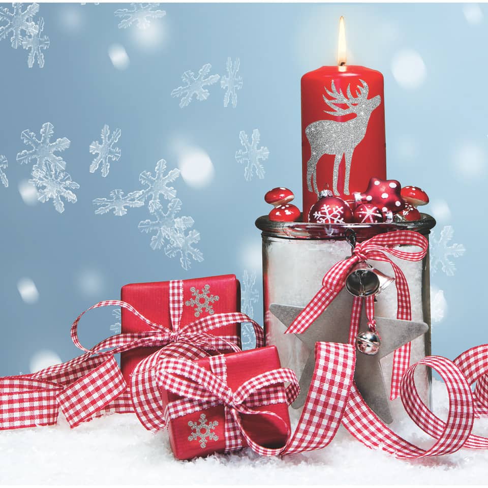 Weihnachtssticker Schlittenfahrt, 18 Stück HERMA 3734 HERMA 3734 Glitter