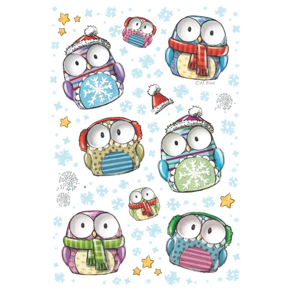 Sticker Winter Eulen, Wackelaugen, 8 Stück HERMA 3712 HERMA 3712 Magicsticker