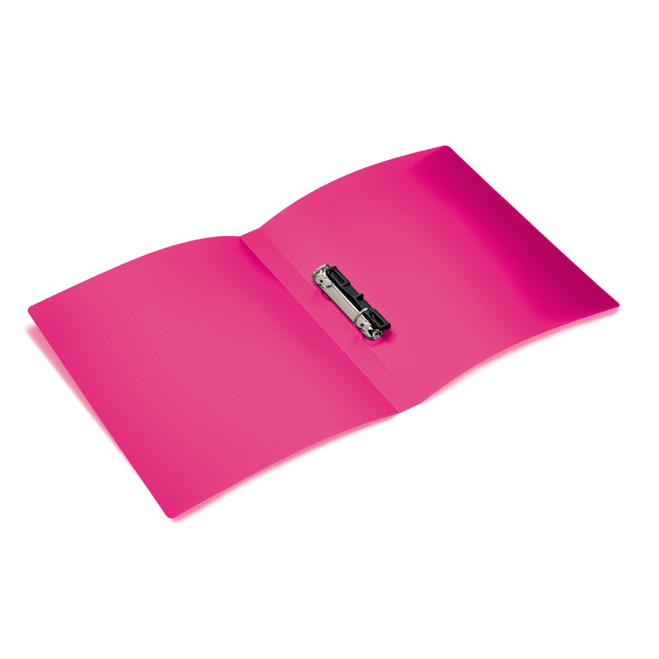 Ringbuch, A4, 2-D-Ring, 25mm, transluzent pink HERMA 19164 HERMA 19164 2-D-Ring-Mechanik 25mm
