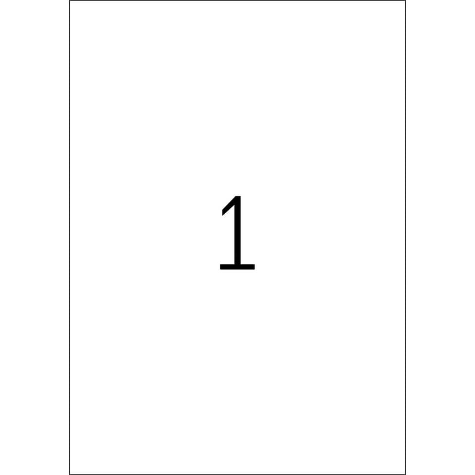 Neonetiketten permanent, 210x297mm, 20 Stück, leuchtrot HERMA 5048 HERMA 5048  20 Stück permanent haftend