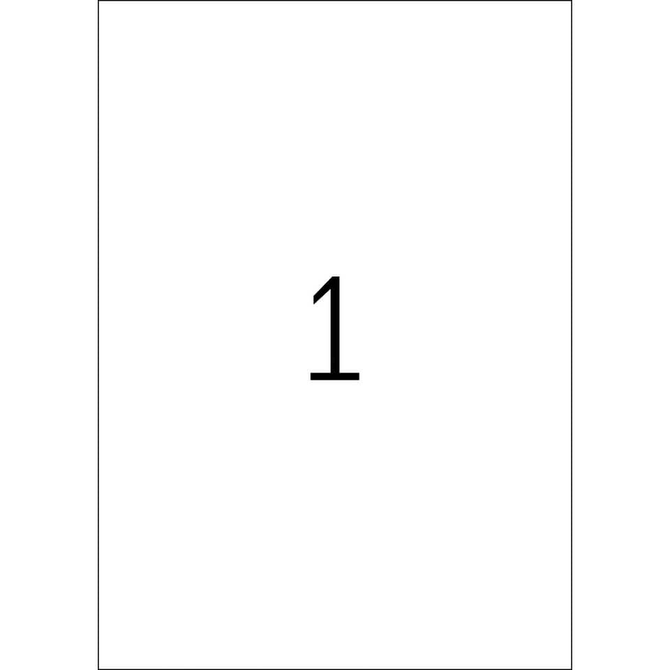 Inkjet-Etiketten permanent, 210x297mm, wasserfest, 10 Stück, weiß HERMA 4866 HERMA 4866 wasserfest 10 St. permanent