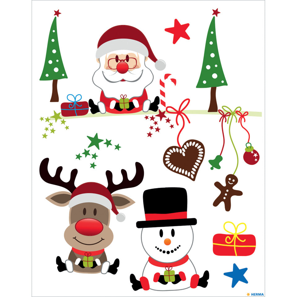 Fensterbilder Weihnachtsfreude, 7 Stück HERMA 15115