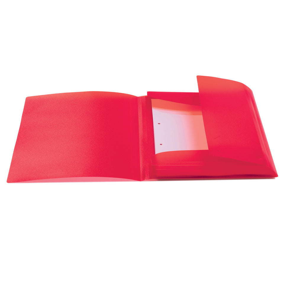 Sammelmappe, A4, PP, transluzent/rot HERMA 19504 HERMA 19504 rot