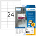 Folienetiketten stark haftend, 66x33,8mm, wetterfest, 600 Stück, weiß HERMA 4691