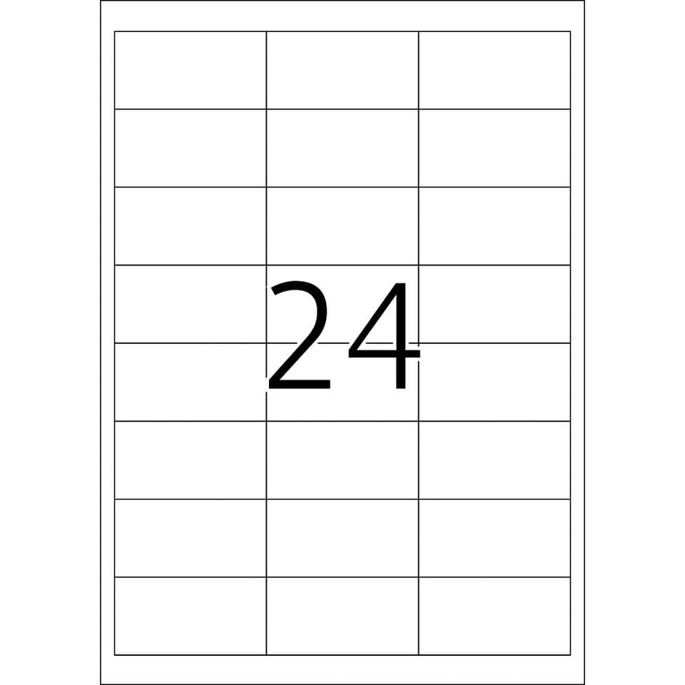 Folienetiketten stark haftend, 66x33,8mm, wetterfest, 600 Stück, weiß HERMA 4691
