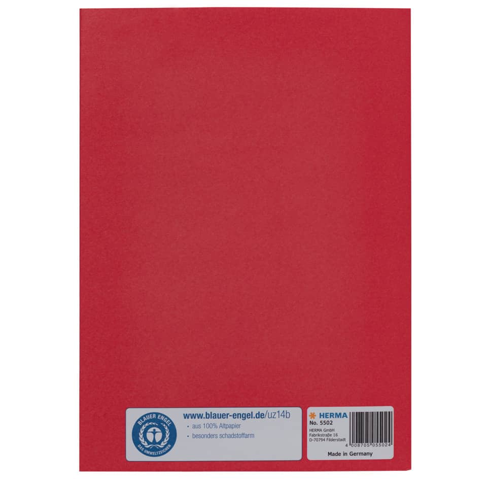 Heftschoner, A5, Papier, dunkelrot HERMA 5502 HERMA 5502 Papier