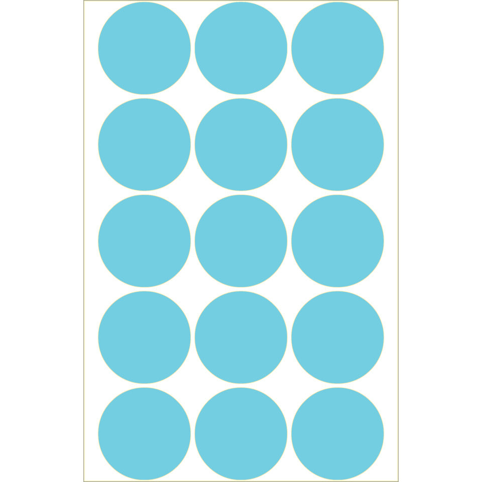 Etiketten permanent, Ø32mm, 480 Stück, blau HERMA 2273 HERMA 2273 480 Stück permanent haftend