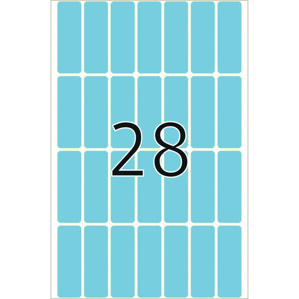 Etiketten permanent, 13x40mm, 896 Stück, blau HERMA 2363 HERMA 2363 Besorgung