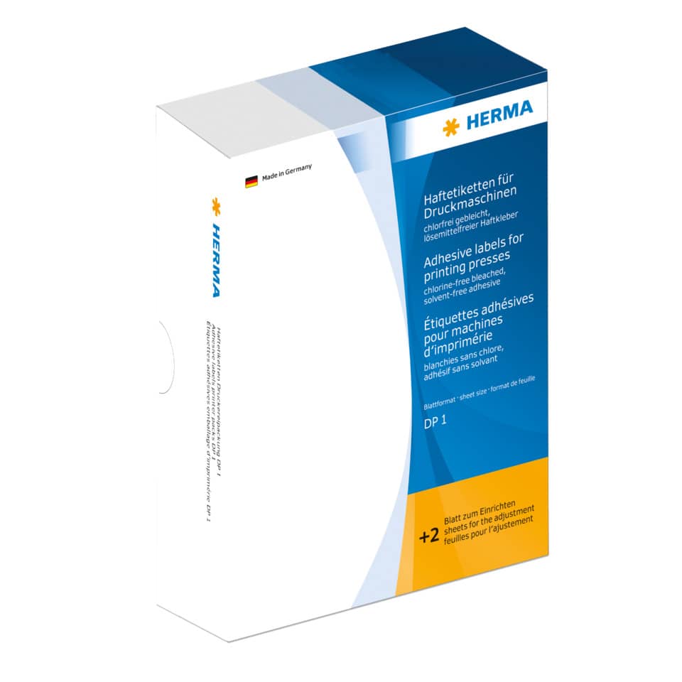Haftetiketten für Druckmaschinen permanent, 20x50mm, 5000 Stück, weiß HERMA 2900